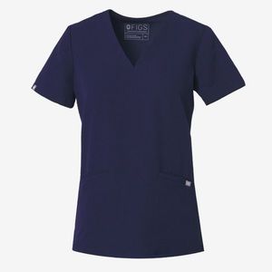 Figs classic two pocket navy scrub women’s top